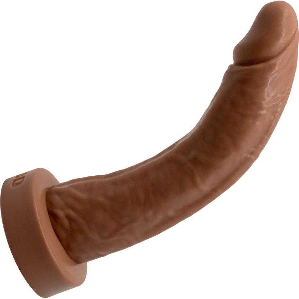 Realistic Dildos | BIG Daddy Dominic XL 9" Platinum Silicone Realistic Dildo – Caramel