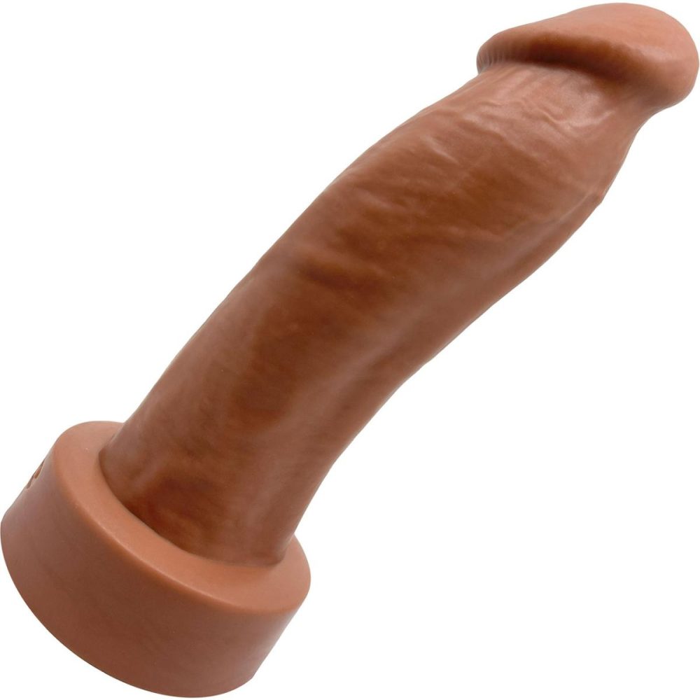 Realistic Dildos | BIG Daddy Duncan XL 9" Platinum Silicone Realistic Dildo – Caramel