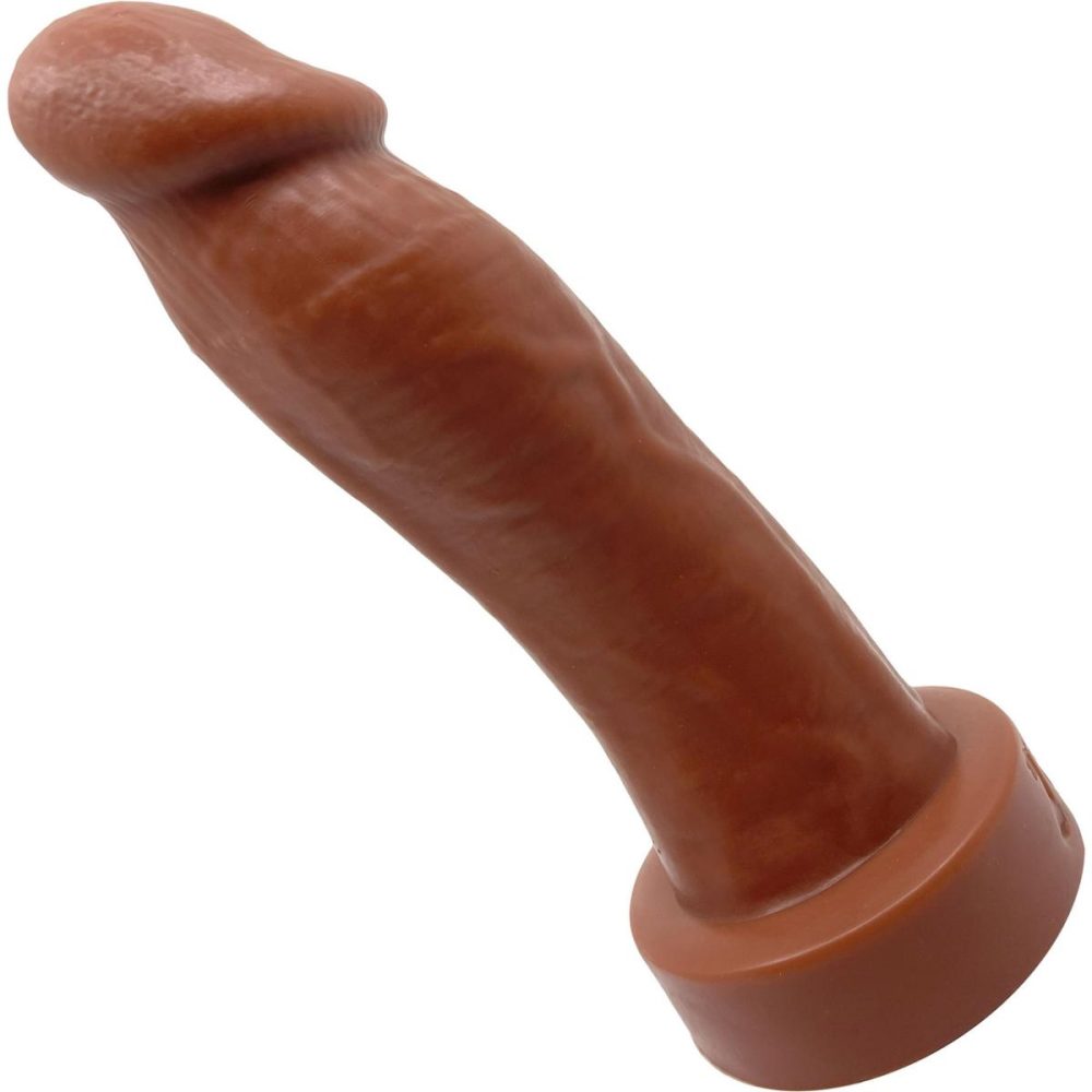 Realistic Dildos | BIG Daddy Duncan XL 9" Platinum Silicone Realistic Dildo – Chocolate