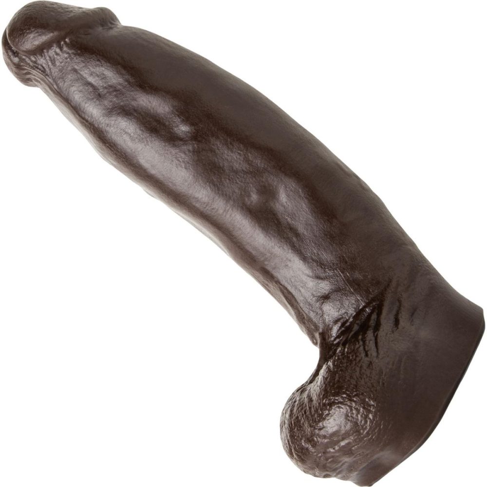 Realistic Dildos | Hankey’s Toys Beefcake Small 8" Silicone Cock With Balls & Vac-U-Lock Base – Chocolate