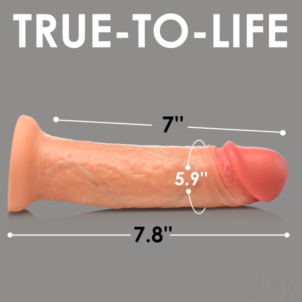 Realistic Dildos | Jock Dual Density 8" Real Skin Realistic Silicone Suction Cup Dildo – Vanilla