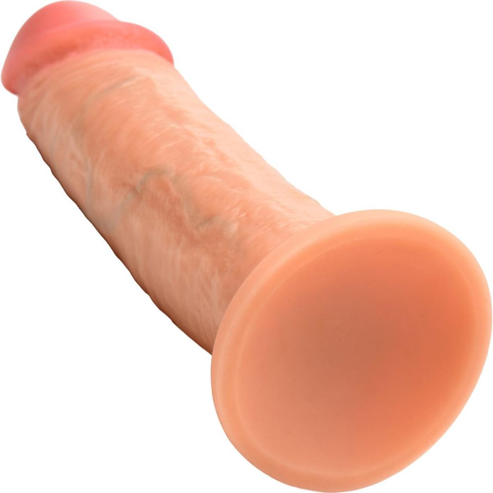 Realistic Dildos | Jock Dual Density 8" Real Skin Realistic Silicone Suction Cup Dildo – Vanilla