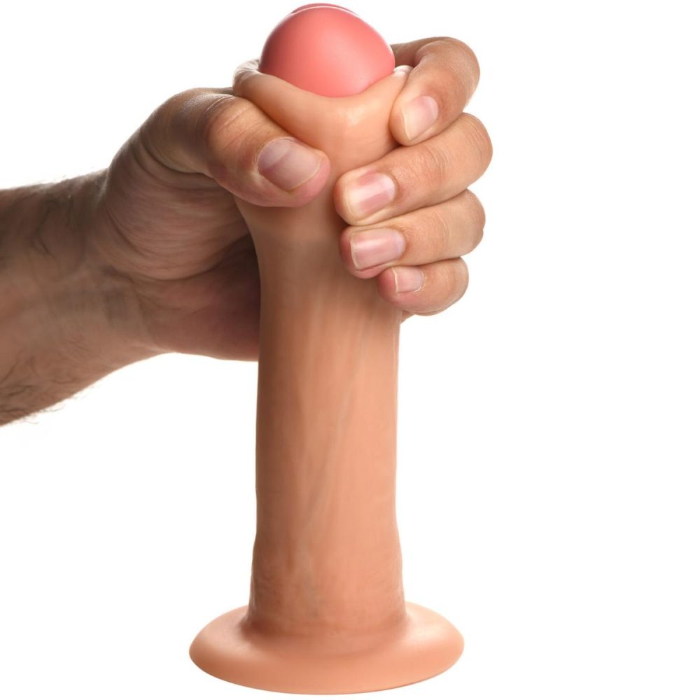 Realistic Dildos | Jock Dual Density 8" Real Skin Realistic Silicone Suction Cup Dildo – Vanilla