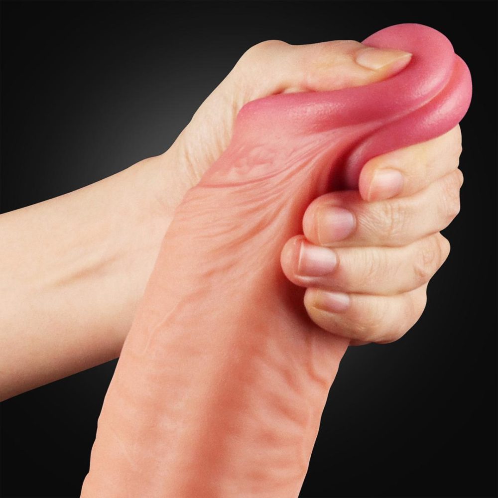 Realistic Dildos | Sigmar XL 9.5" Realistic Dual Density Silicone Dildo With Suction Cup & Balls