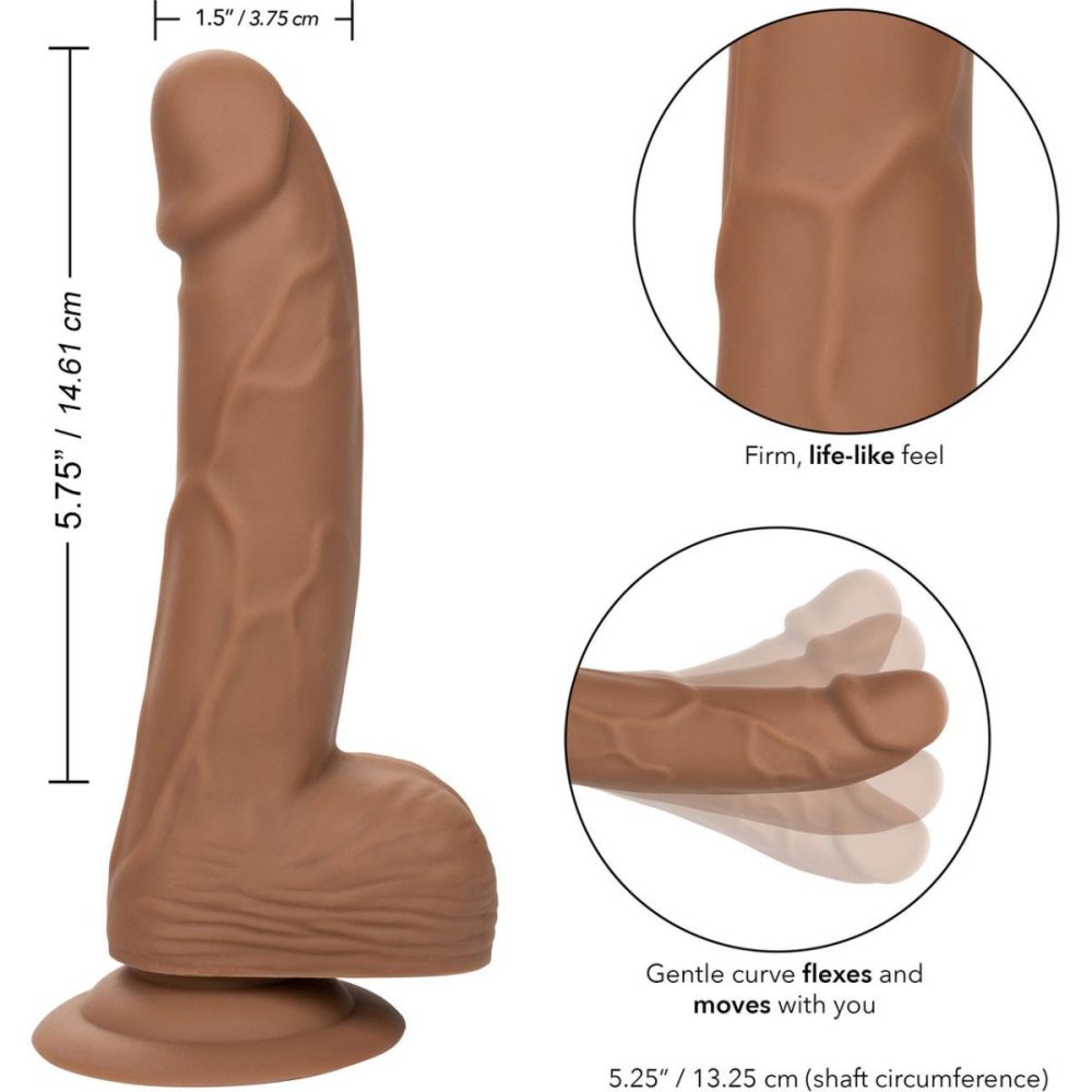 Realistic Dildos | Silicone Studs Realistic 6" Suction Cup Dildo – Caramel