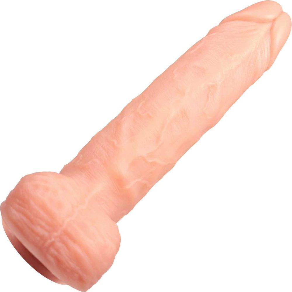 Realistic Dildos | The Hercules 9 Inch Silicone Realistic Dildo With Balls & Suction Cup Base – Vanilla