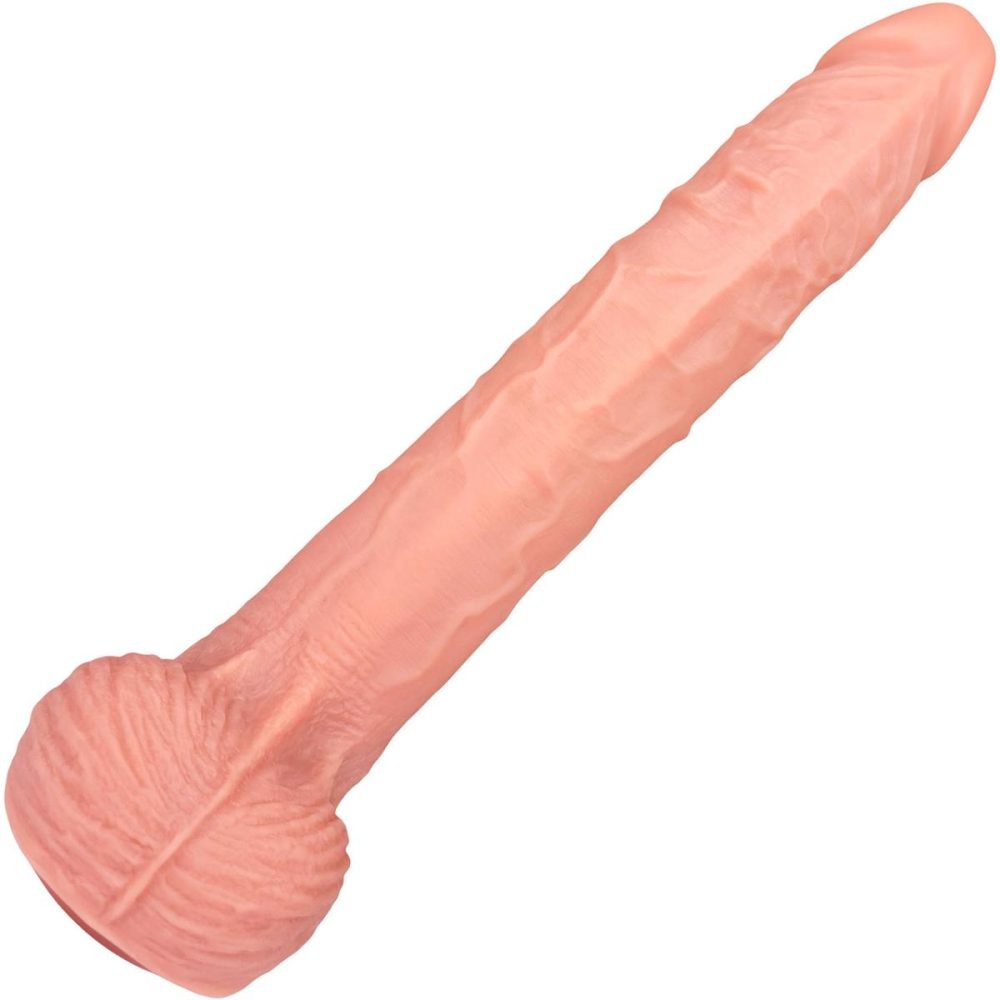 Realistic Dildos | The Stallion 10 Inch Silicone Realistic Dildo With Balls & Suction Cup Base – Vanilla