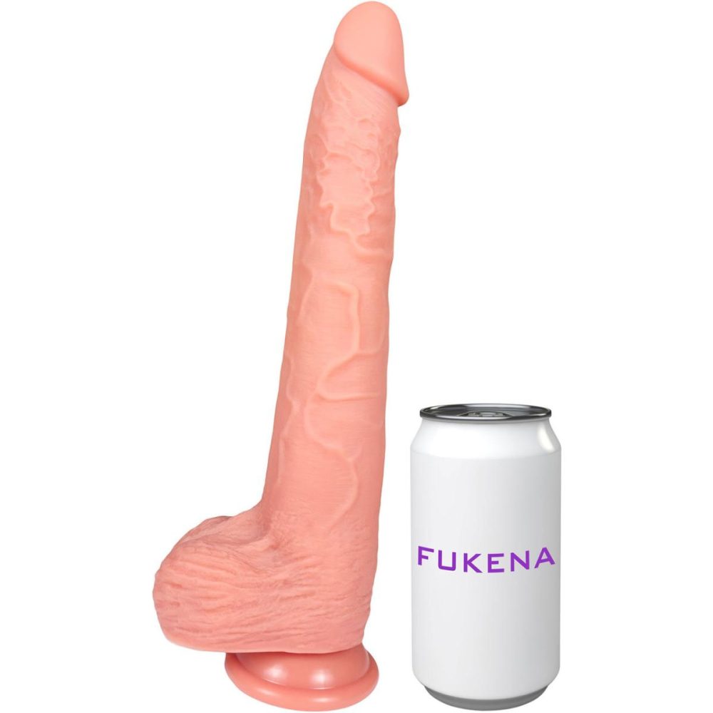 Realistic Dildos | The Stallion 10 Inch Silicone Realistic Dildo With Balls & Suction Cup Base – Vanilla