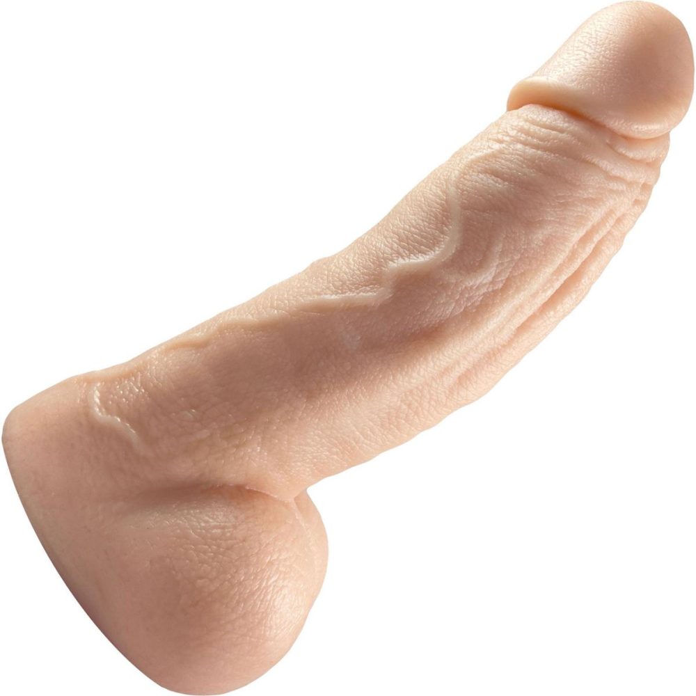 Realistic Dildos | The Titan Small 6" Platinum Silicone Ultrarealistic Dildo With Balls – Vanilla