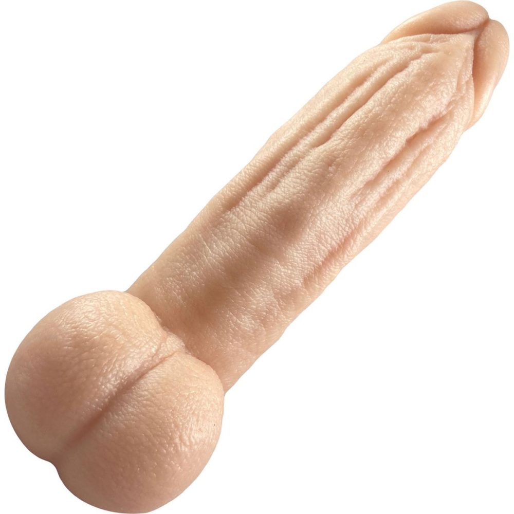 Realistic Dildos | The Titan Small 6" Platinum Silicone Ultrarealistic Dildo With Balls – Vanilla