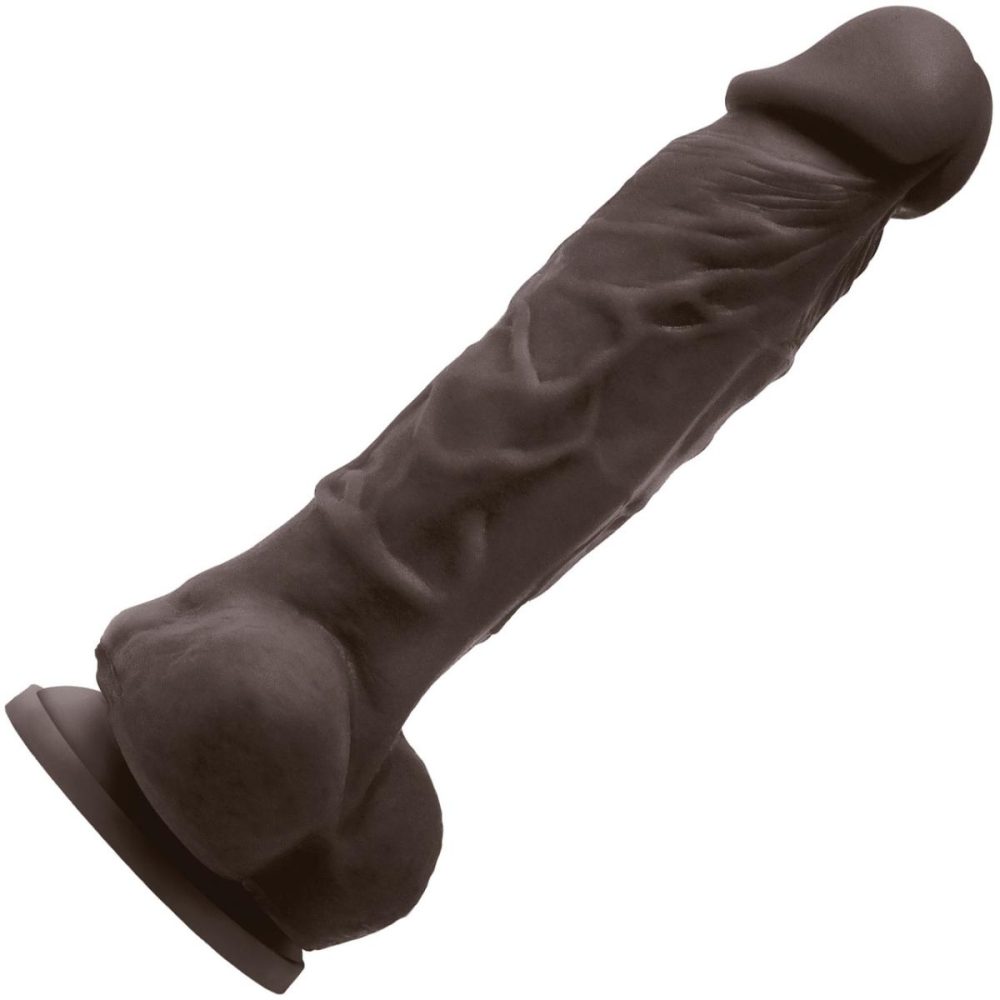 Realistic Vibrators | Colours Pleasures 5 Inch Chocolate Vibrating Silicone Suction Cup Dildo