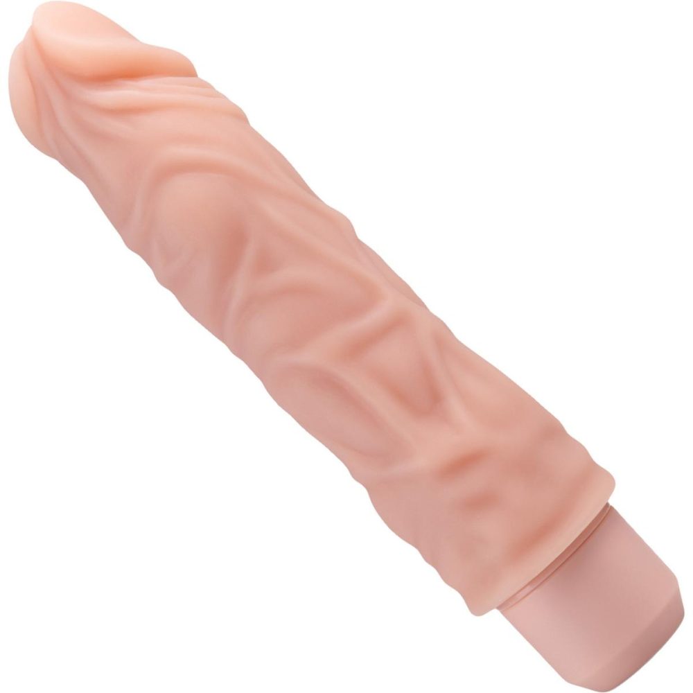 Realistic Vibrators | Dr. Skin Silicone Dr. David Waterproof Vibrating 8" Dildo – Vanilla