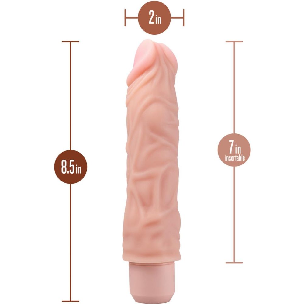 Realistic Vibrators | Dr. Skin Silicone Dr. David Waterproof Vibrating 8" Dildo – Vanilla