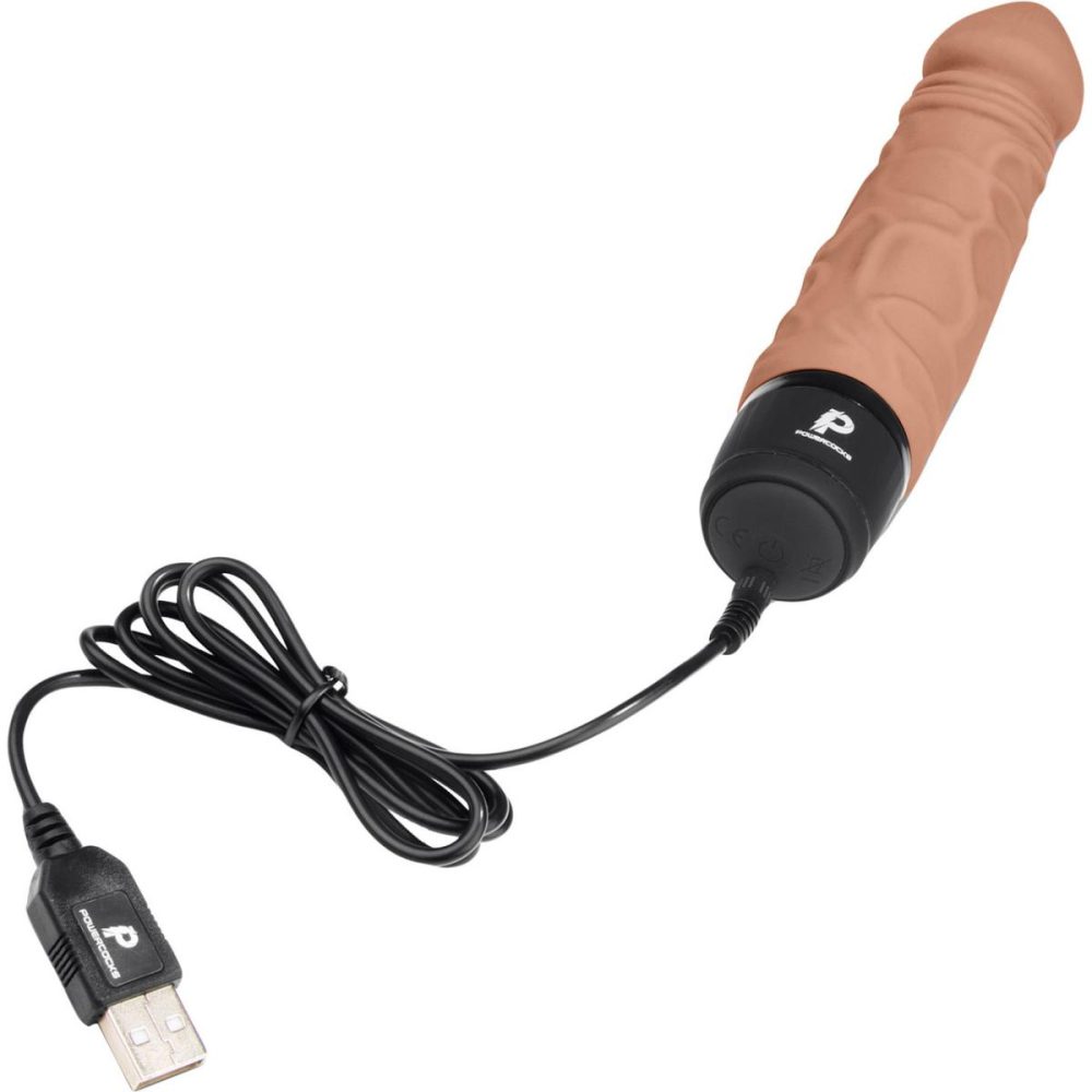 Realistic Vibrators | Realistic Silicone Waterproof Rechargeable 6.5" Vibrator – Caramel