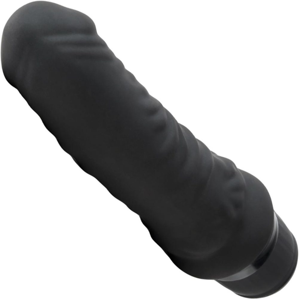 Realistic Vibrators | Realistic Silicone Waterproof Rechargeable 6" Vibrator – Black