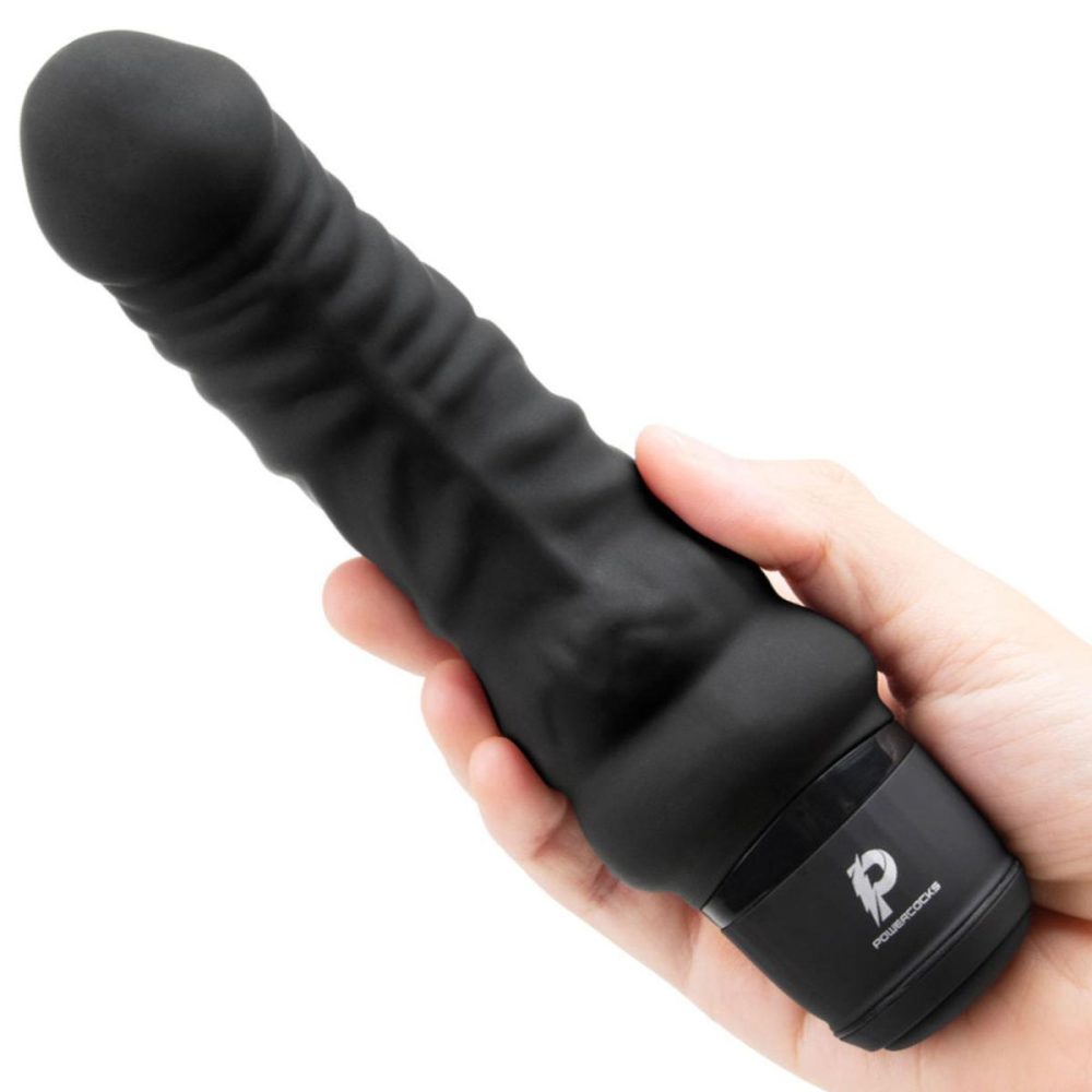 Realistic Vibrators | Realistic Silicone Waterproof Rechargeable 6" Vibrator – Black