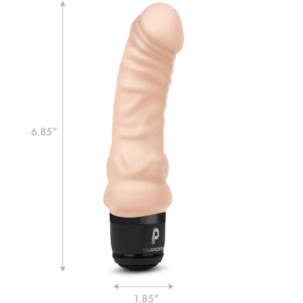 Realistic Vibrators | Realistic Silicone Waterproof Rechargeable 6" Vibrator – Vanilla