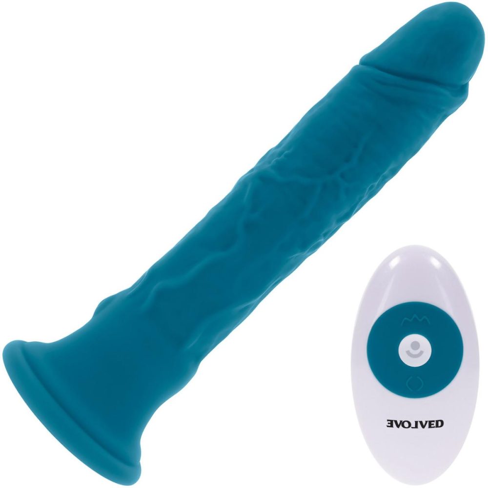 Realistic Vibrators | Tsunami Rechargeable Waving & Vibrating Silicone Suction Cup Dildo With Remote