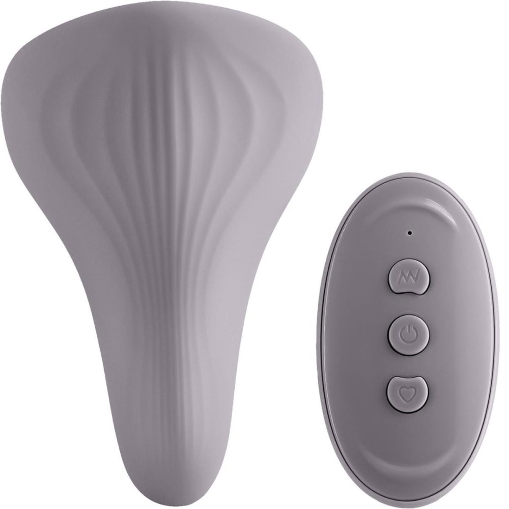 Remote Control Vibrators | Desire Mantra Rechargeable Silicone Panty Vibrator With Remote – Gray