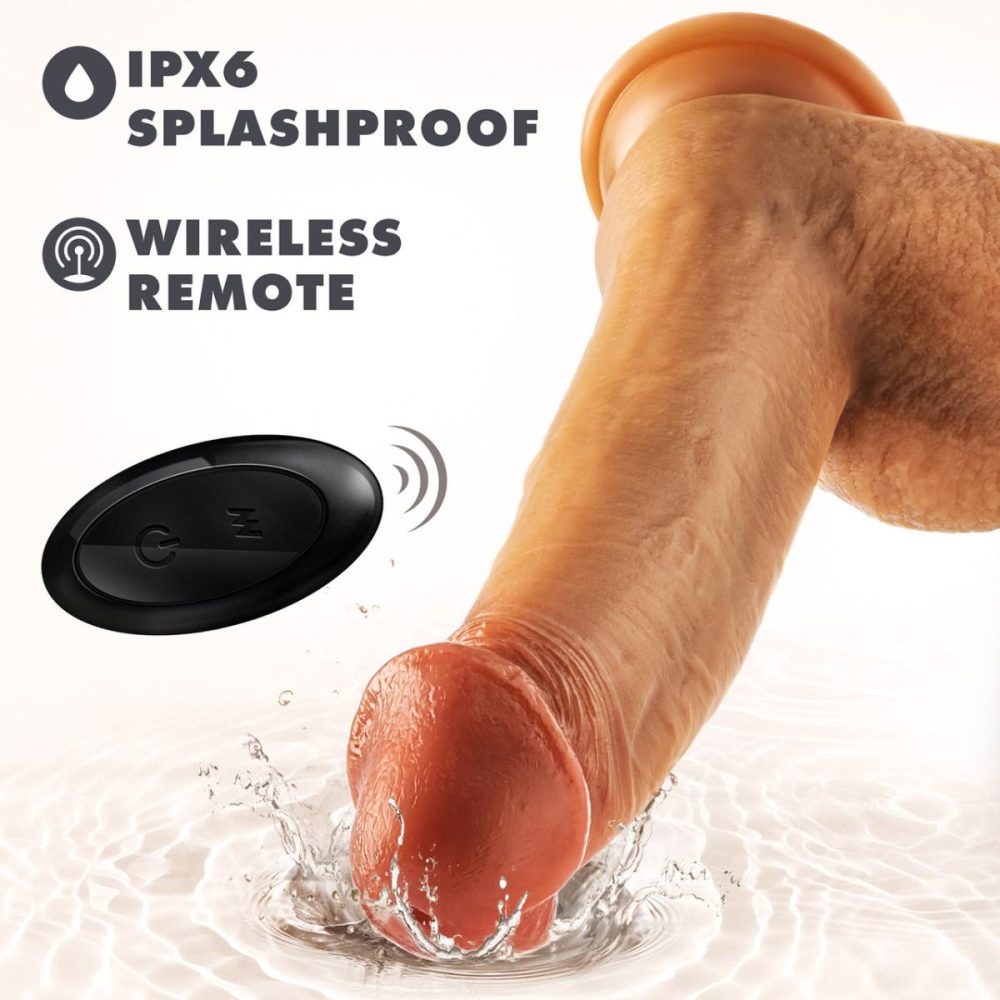 Remote Control Vibrators | Dr. Skin Dr. Phillips 8.5" Gyrating Vibrating Thrusting Silicone Dildo With Suction Cup & Remote