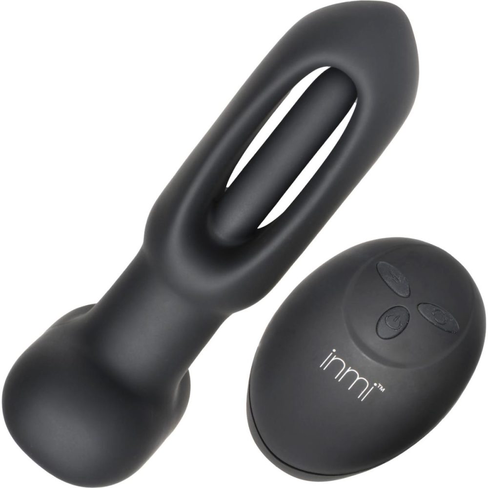 Remote Control Vibrators | Flickers Bum Flick Rechargeable Silicone Flicking & Vibrating Butt Plug With Remote – Black