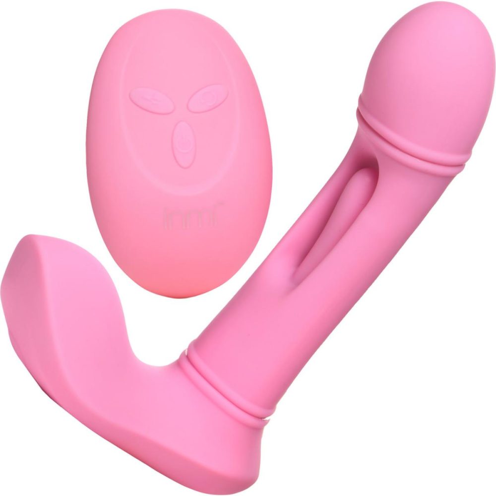 Remote Control Vibrators | Flickers G-Flick Rechargeable Silicone Flicking G-Spot Vibrator With Remote – Pink