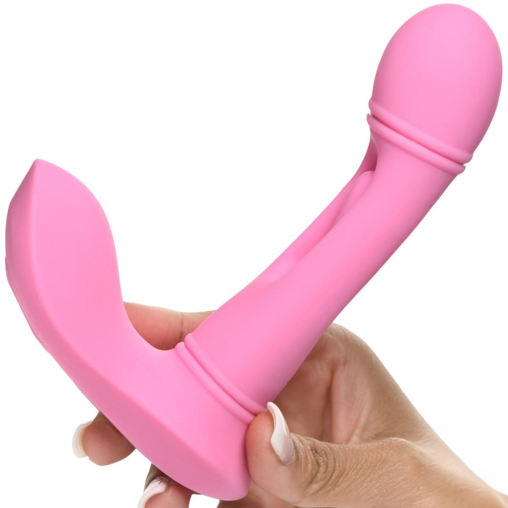 Remote Control Vibrators | Flickers G-Flick Rechargeable Silicone Flicking G-Spot Vibrator With Remote – Pink