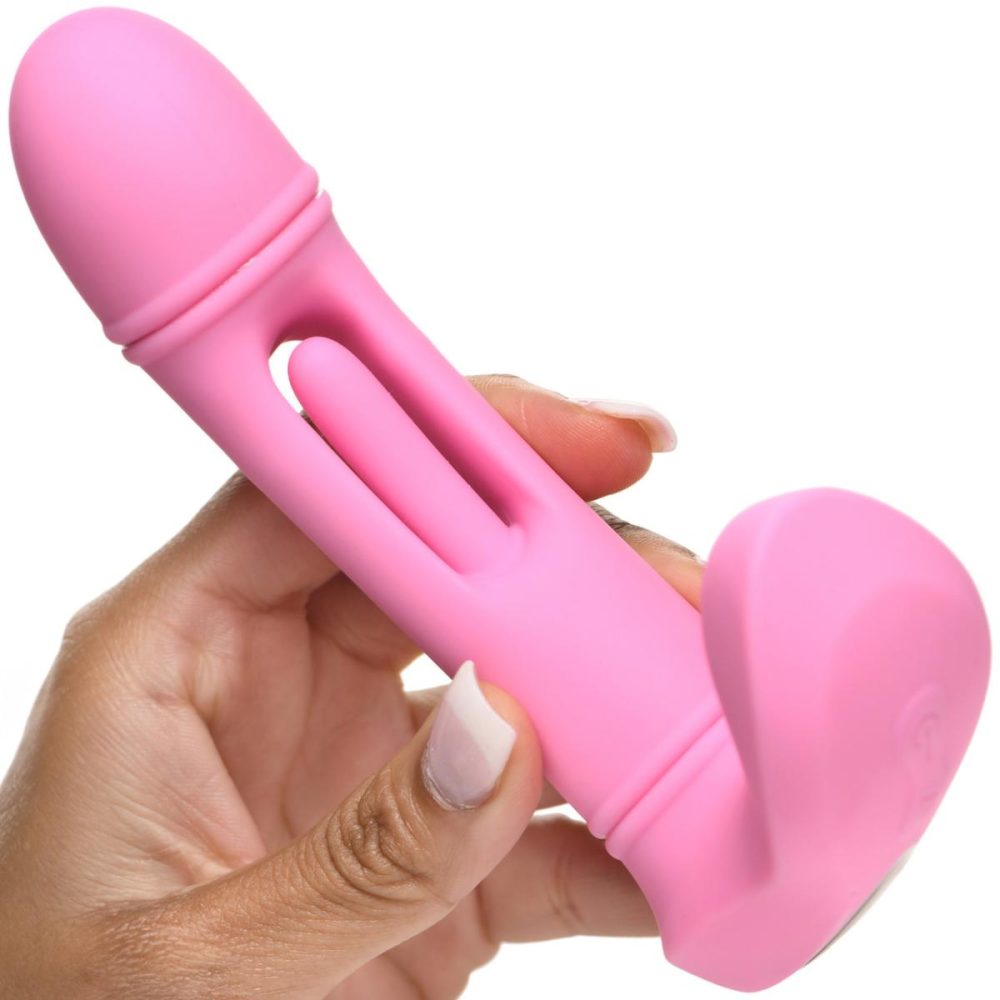 Remote Control Vibrators | Flickers G-Flick Rechargeable Silicone Flicking G-Spot Vibrator With Remote – Pink