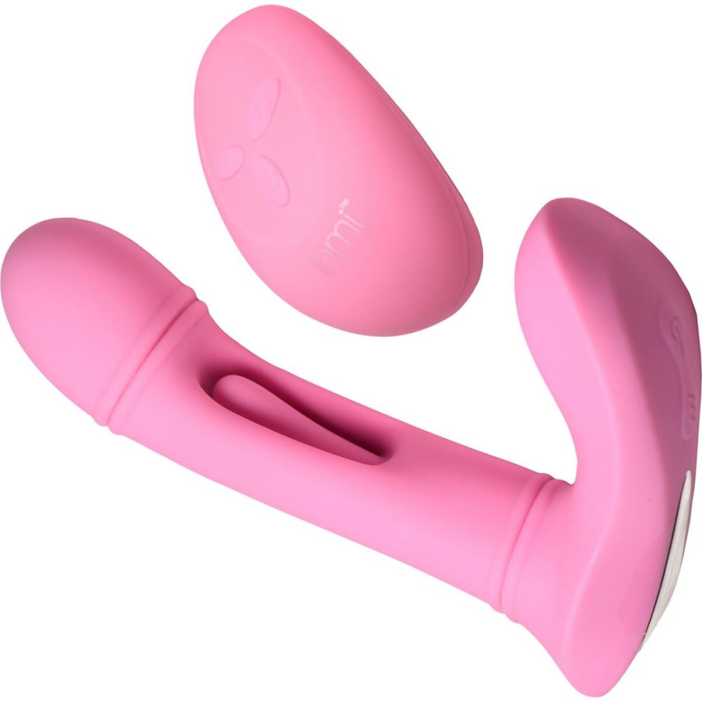 Remote Control Vibrators | Flickers G-Flick Rechargeable Silicone Flicking G-Spot Vibrator With Remote – Pink