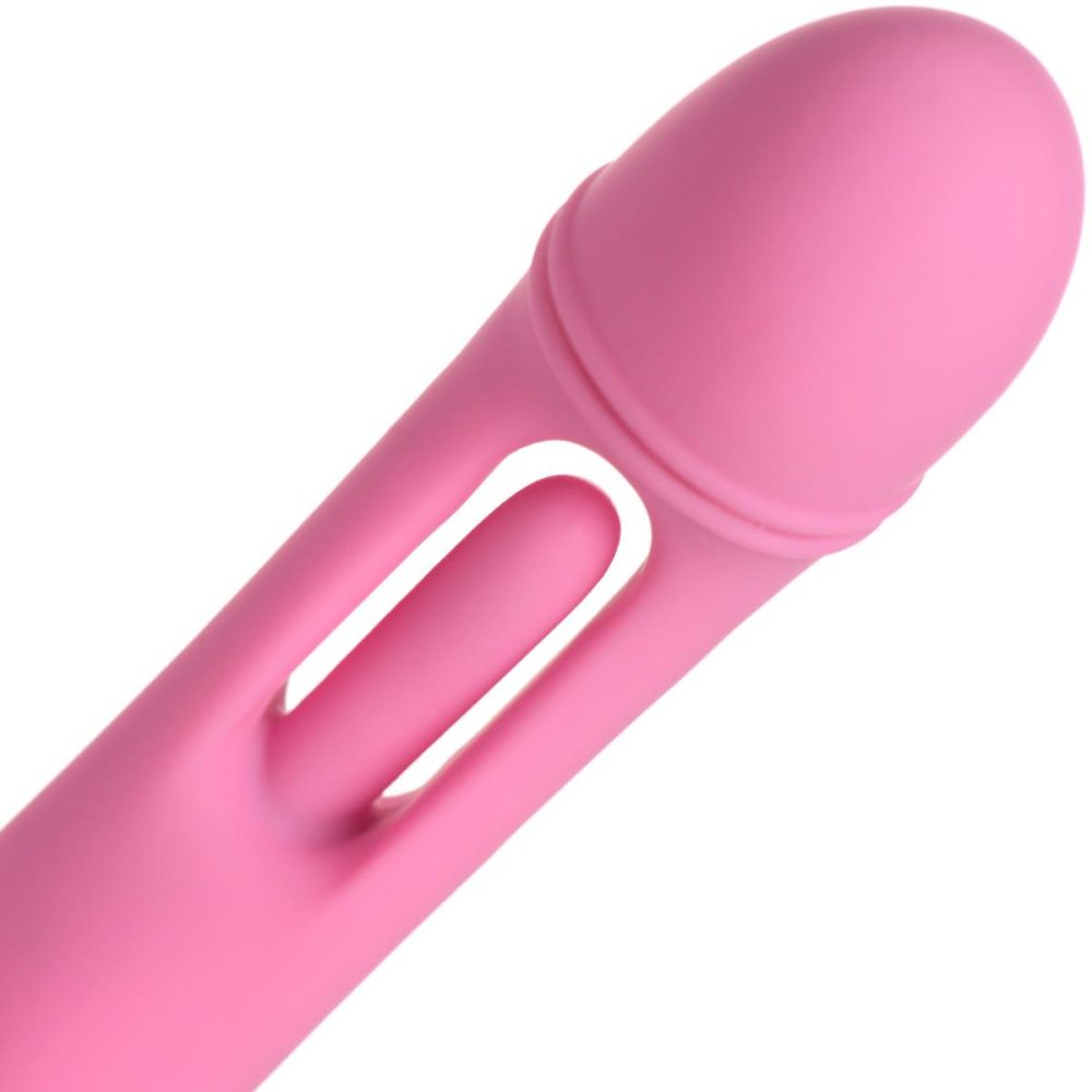 Remote Control Vibrators | Flickers G-Flick Rechargeable Silicone Flicking G-Spot Vibrator With Remote – Pink