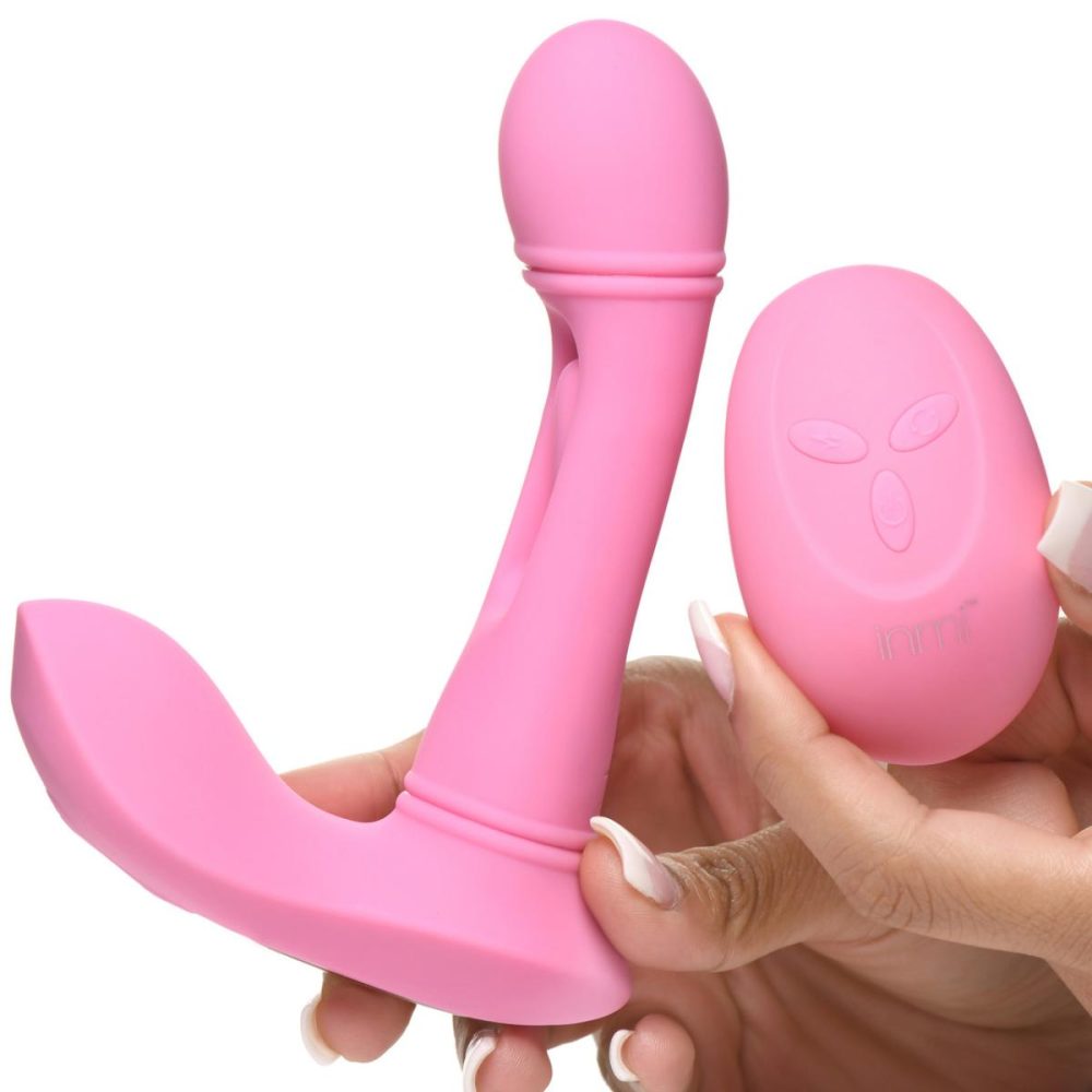 Remote Control Vibrators | Flickers G-Flick Rechargeable Silicone Flicking G-Spot Vibrator With Remote – Pink