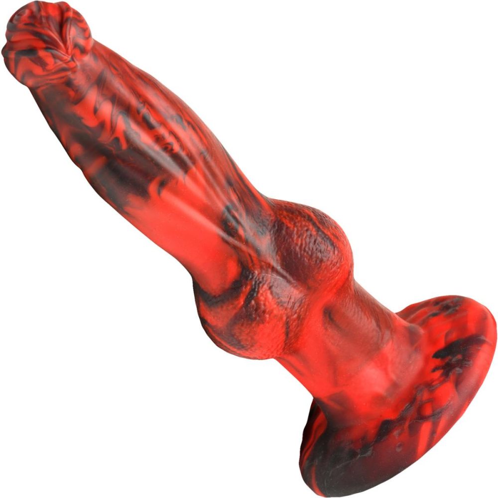 Remote Control Vibrators | Hell Wolf Rechargeable Thrusting & Vibrating Silicone Suction Cup Dildo With Remote