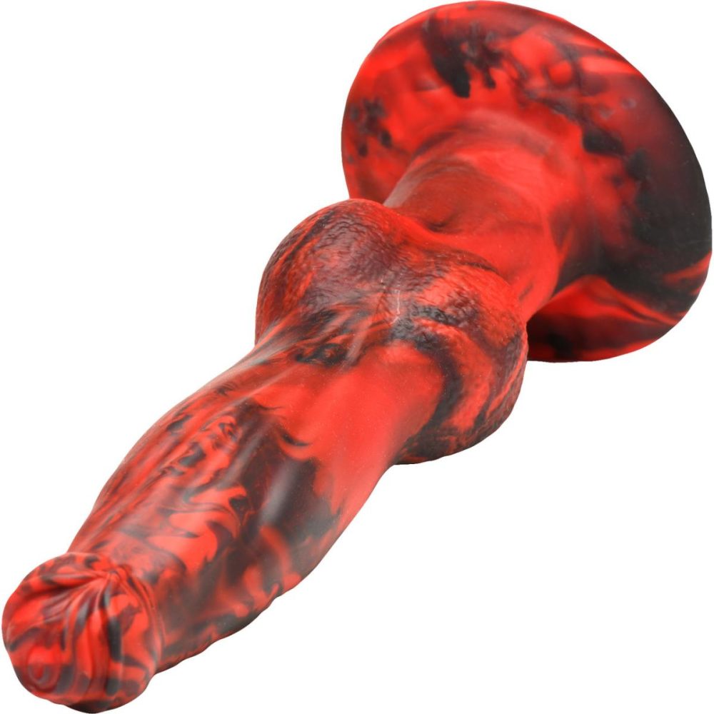 Remote Control Vibrators | Hell Wolf Rechargeable Thrusting & Vibrating Silicone Suction Cup Dildo With Remote