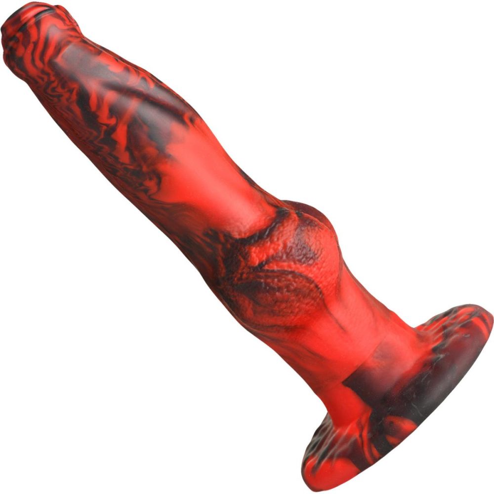 Remote Control Vibrators | Hell Wolf Rechargeable Thrusting & Vibrating Silicone Suction Cup Dildo With Remote