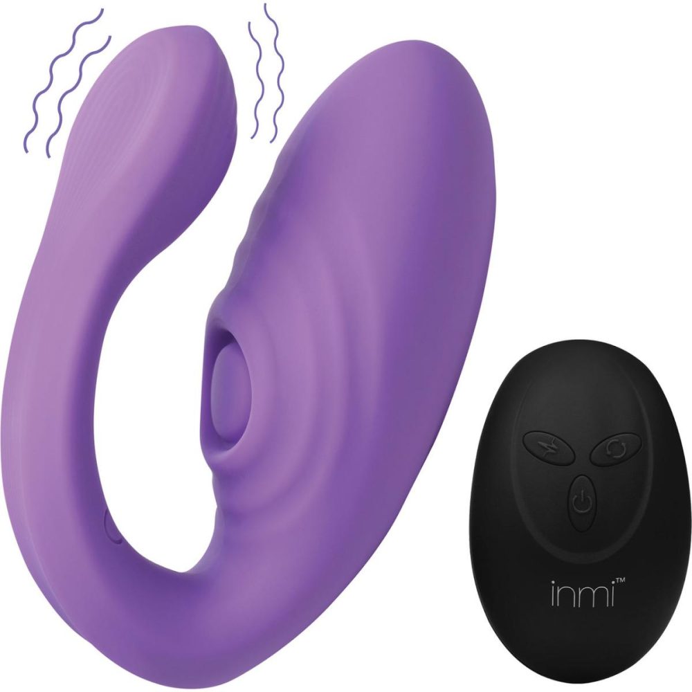 Remote Control Vibrators | Inmi 7X Pulse Pro Pulsing Silicone Rechargeable Clitoral Stimulator With Remote – Purple