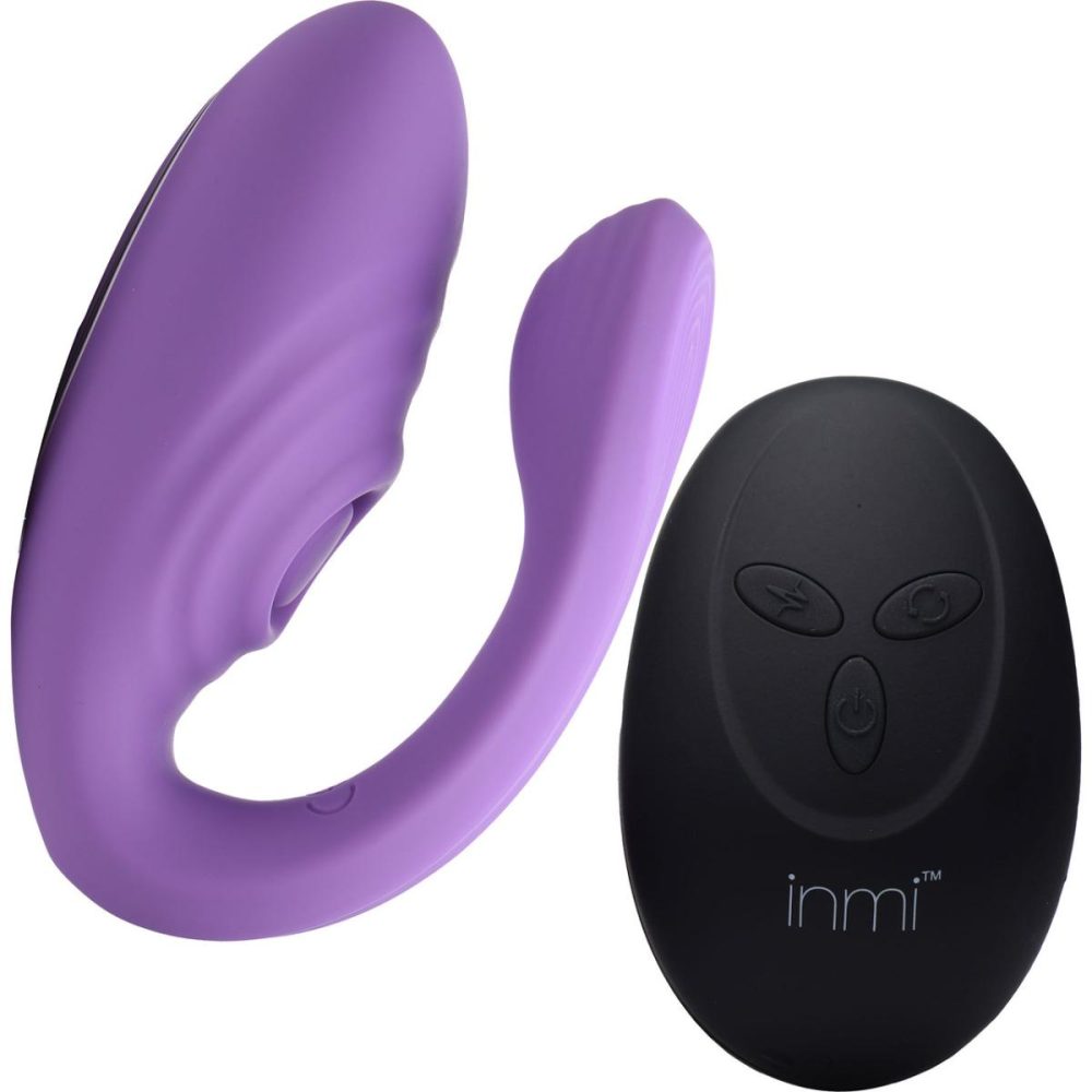 Remote Control Vibrators | Inmi 7X Pulse Pro Pulsing Silicone Rechargeable Clitoral Stimulator With Remote – Purple