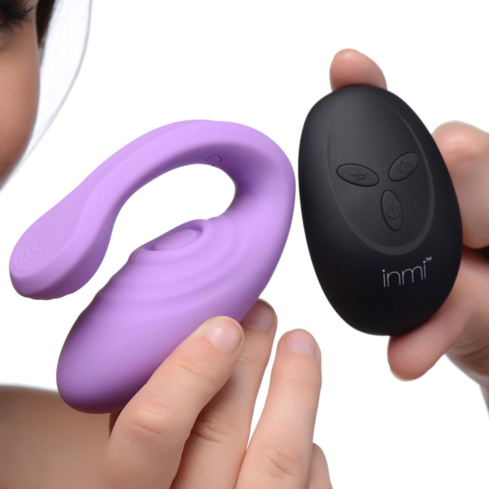 Remote Control Vibrators | Inmi 7X Pulse Pro Pulsing Silicone Rechargeable Clitoral Stimulator With Remote – Purple