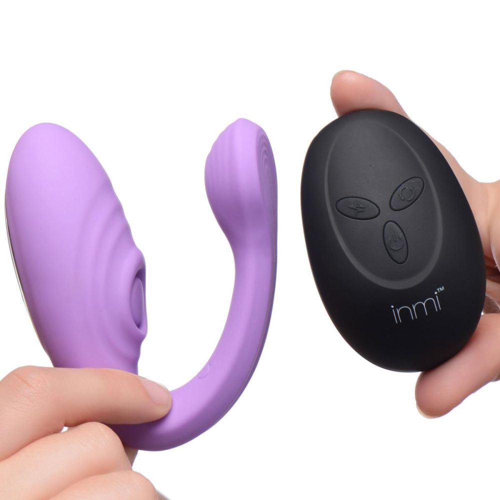 Remote Control Vibrators | Inmi 7X Pulse Pro Pulsing Silicone Rechargeable Clitoral Stimulator With Remote – Purple