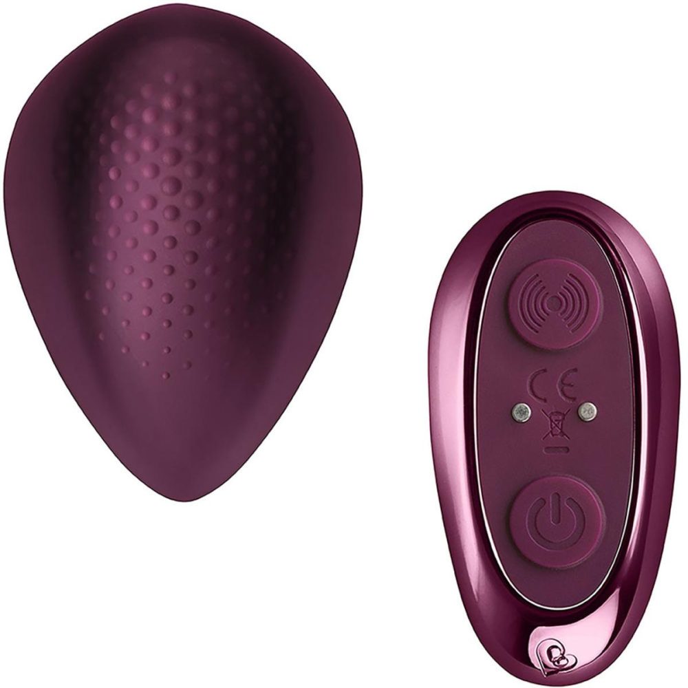 Remote Control Vibrators | Knickerbocker Glory Rechargeable Silicone Clitoral Stimulator With Remote Rocks-Off – Burgundy