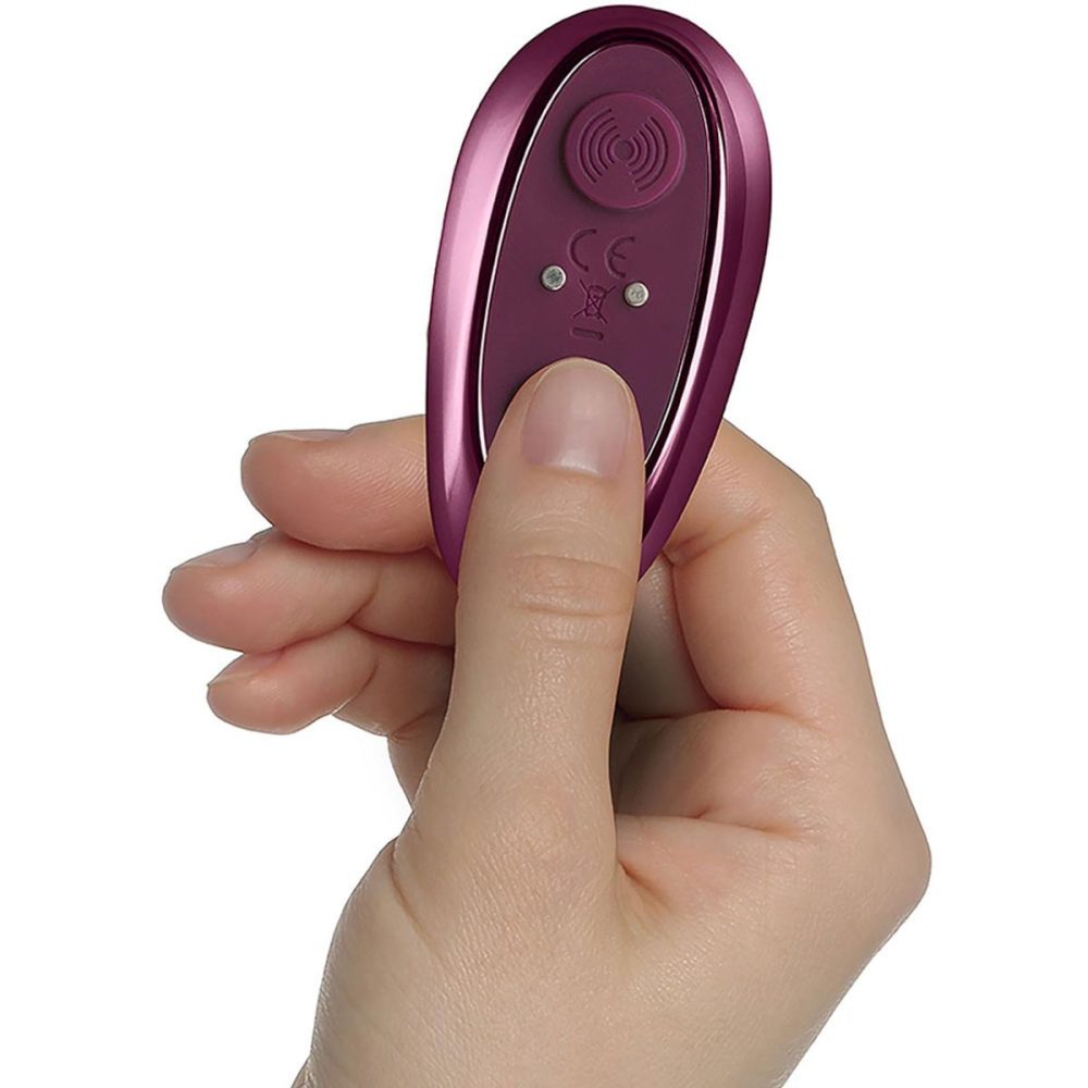 Remote Control Vibrators | Knickerbocker Glory Rechargeable Silicone Clitoral Stimulator With Remote Rocks-Off – Burgundy