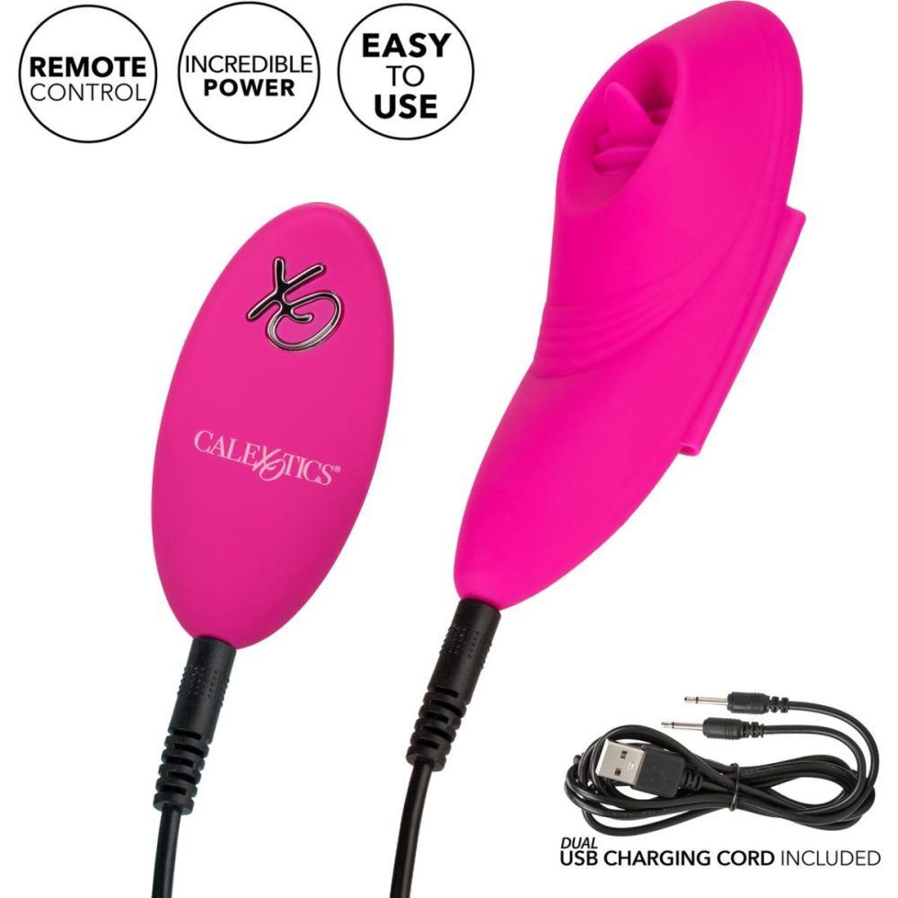 Remote Control Vibrators | Lock-N-Play Remote Flicker Rechargeable Silicone Panty Teaser With Remote – Pink