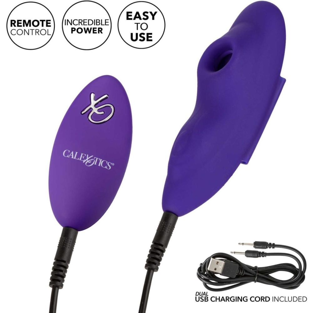 Remote Control Vibrators | Lock-N-Play Remote Suction Rechargeable Silicone Panty Teaser With Remote – Purple