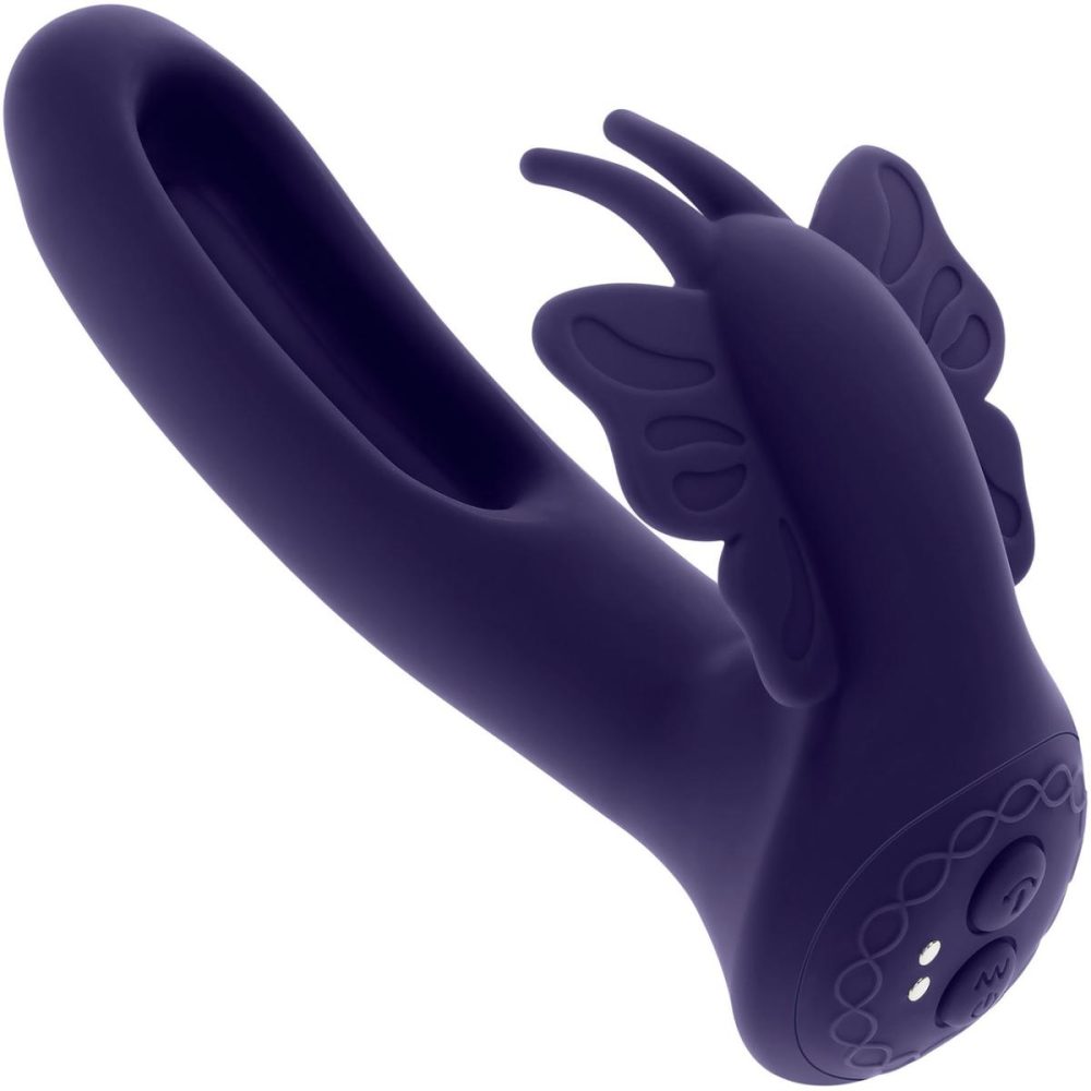 Remote Control Vibrators | Lord Of The Wings Dual Stimulation Vibrator With Flapping Shaft & Remote