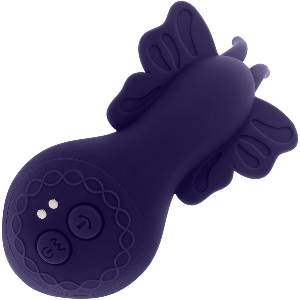 Remote Control Vibrators | Lord Of The Wings Dual Stimulation Vibrator With Flapping Shaft & Remote