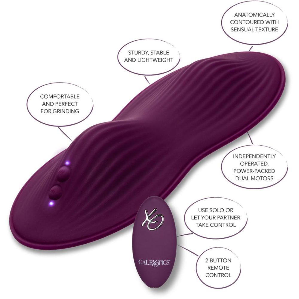 Remote Control Vibrators | Lust Dual Rider Silicone Rechargeable Waterproof Grinding Vibrator With Remote