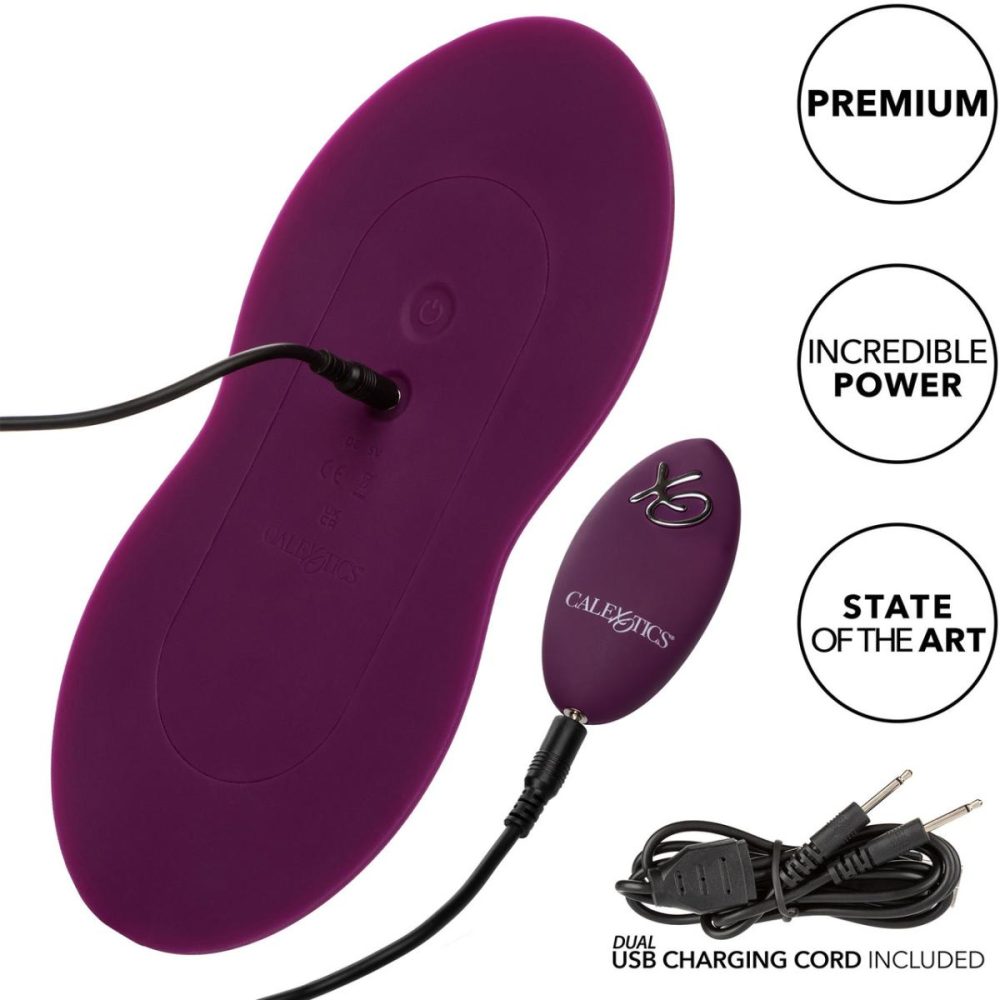 Remote Control Vibrators | Lust Dual Rider Silicone Rechargeable Waterproof Grinding Vibrator With Remote