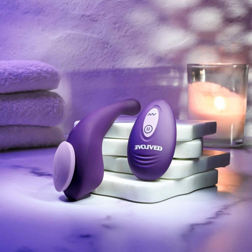 Remote Control Vibrators | Panty Party Rechargeable Silicone Magnetic Panty Vibrator With Remote – Purple