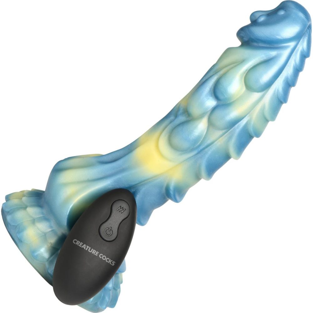 Remote Control Vibrators | Sea Stallion 8.25" Rechargeable Vibrating Silicone Suction Cup Dildo With Remote