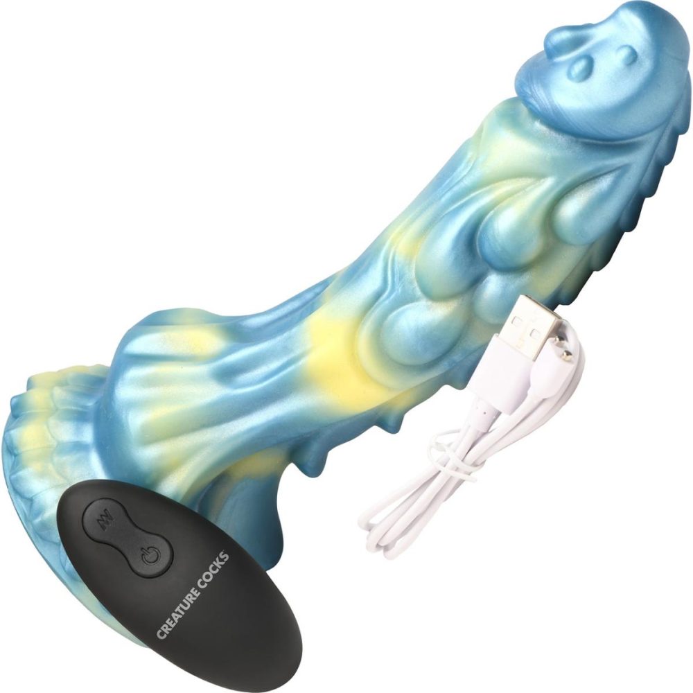 Remote Control Vibrators | Sea Stallion 8.25" Rechargeable Vibrating Silicone Suction Cup Dildo With Remote