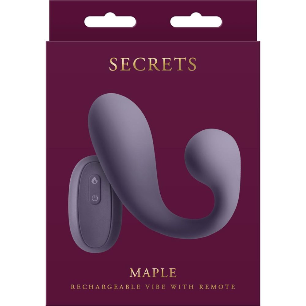 Remote Control Vibrators | Secrets Maple Silicone Warming Dual Stimulation Vibrator With Remote – Gray